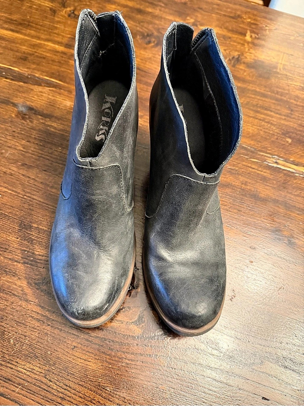 Kork-Ease Leather Ankle Boots US 8.5